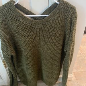 Forever 21 cross cross back sweater